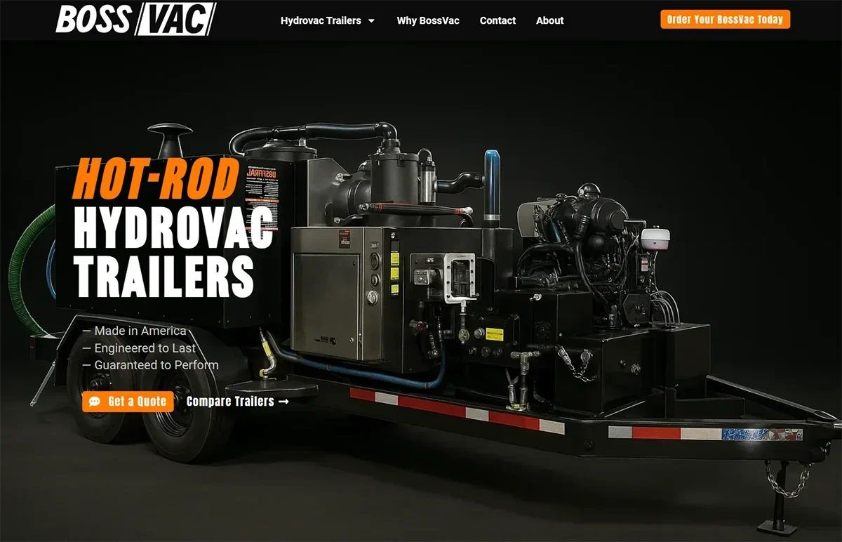 bossvac landing page